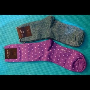J. Crew sparkly trouser and bootie socks
